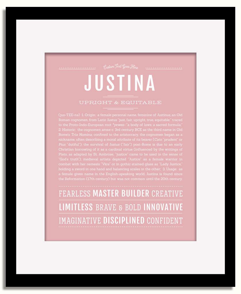 Frame Options | Dusty Rose | Black Frame, Matted