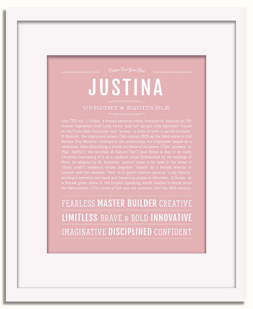 Frame Options | Dusty Rose | White Frame, Matted