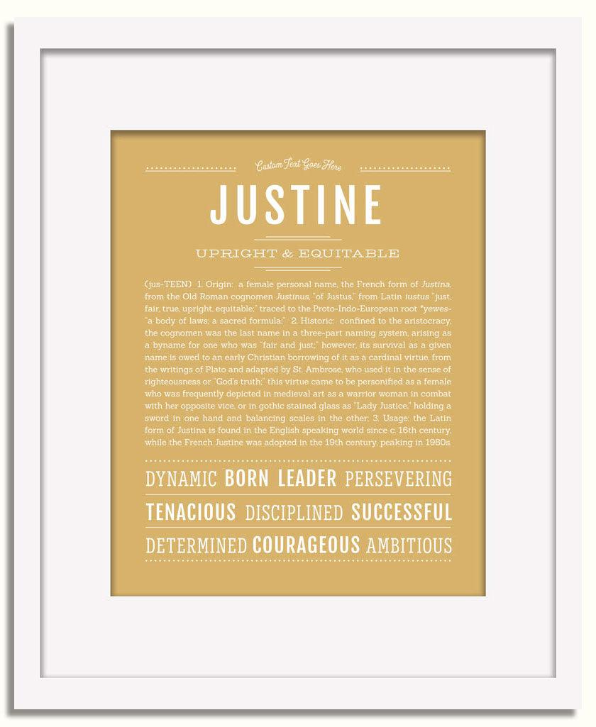 Frame Options | Matte Gold | White Frame, Matted