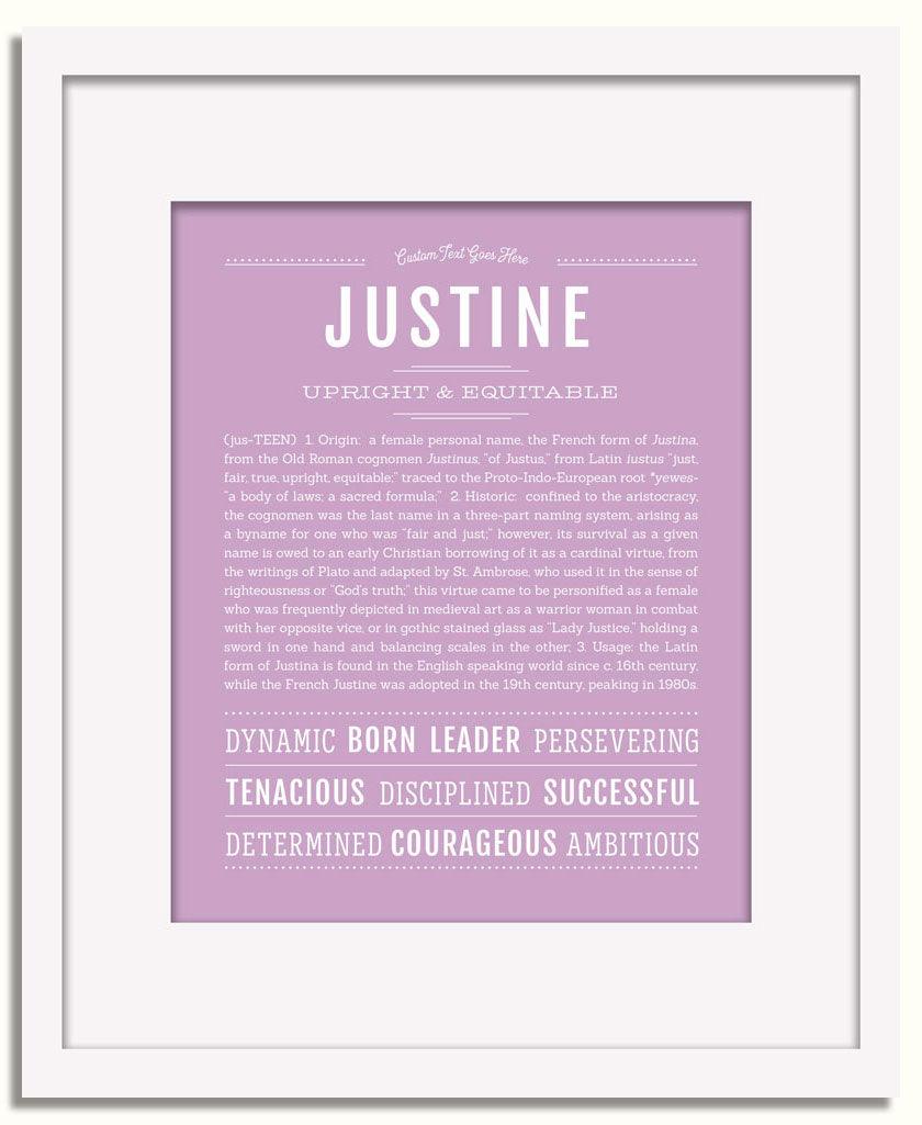 Frame Options | Lilac | White Frame, Matted