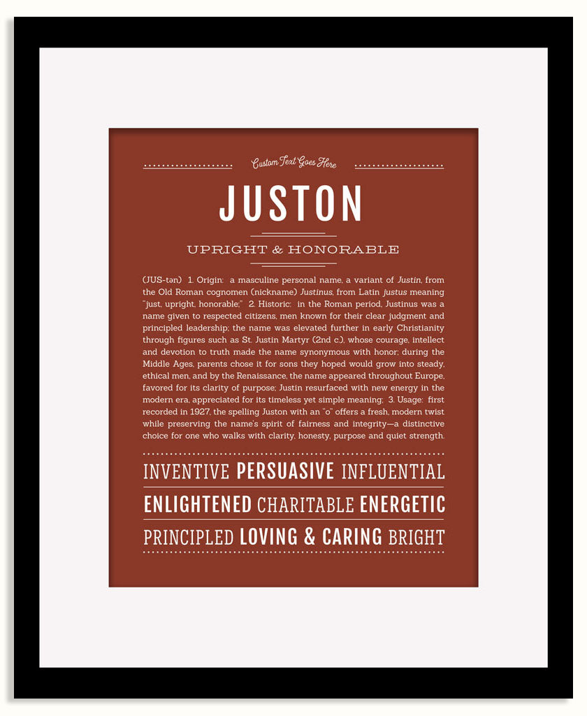 Frame Options | Bordeaux | Black Frame, Matted