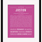 Frame Options | Dark Pink | Black Frame, Matted