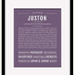Frame Options | Deep Purple | Black Frame, Matted
