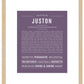 Frame Options | Deep Purple | Maple Frame, Matted