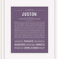 Frame Options | Deep Purple | White Frame, Matted