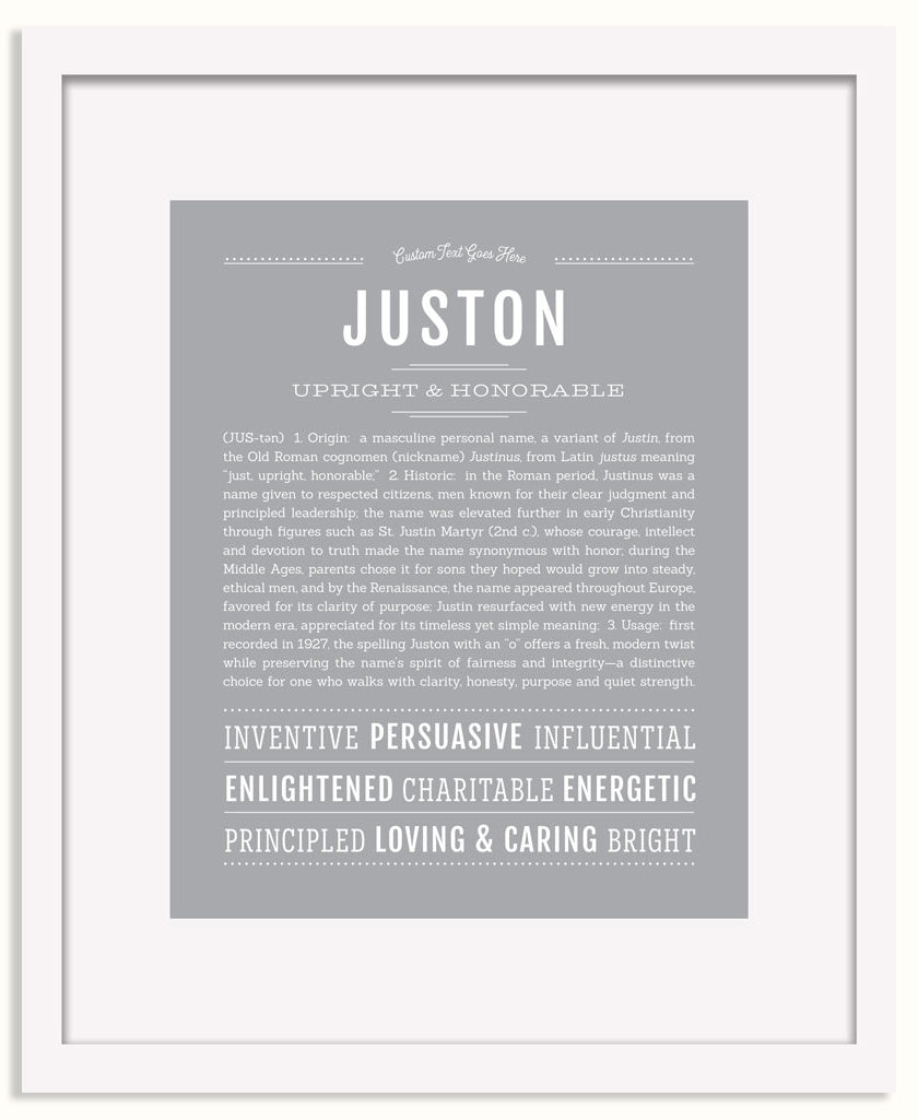 Frame Options | Light Gray | White Frame, Matted