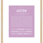 Frame Options | Lilac | Maple Frame, Matted