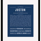 Frame Options | Midnight Blue | Black Frame, Matted