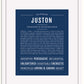 Frame Options | Midnight Blue | White Frame, Matted