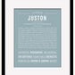 Frame Options | Powder Blue | Black Frame, Matted