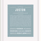 Frame Options | Powder Blue | White Frame, Matted