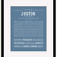 Frame Options | Steele Blue | Black Frame, Matted