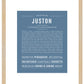 Frame Options | Steele Blue | Maple Frame, Matted
