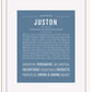 Frame Options | Steele Blue | White Frame, Matted