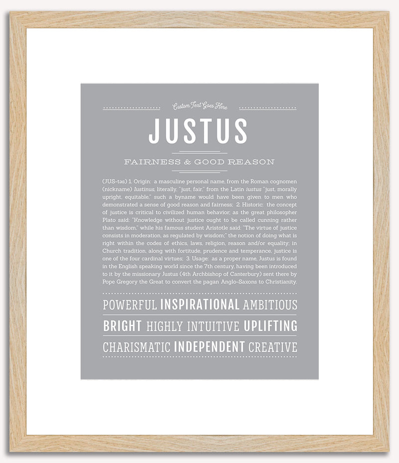 Justus | Name Art Print