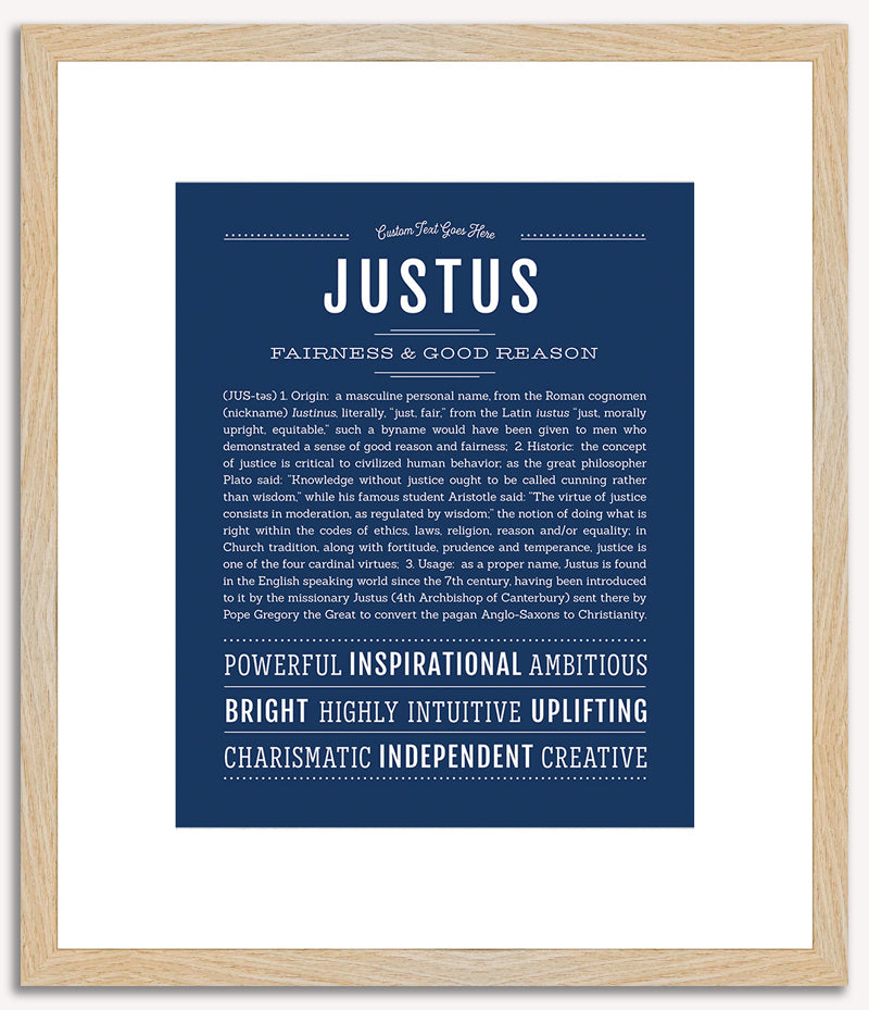 Justus | Name Art Print