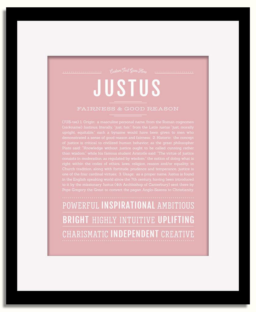 Frame Options | Dusty Rose | Black Frame, Matted