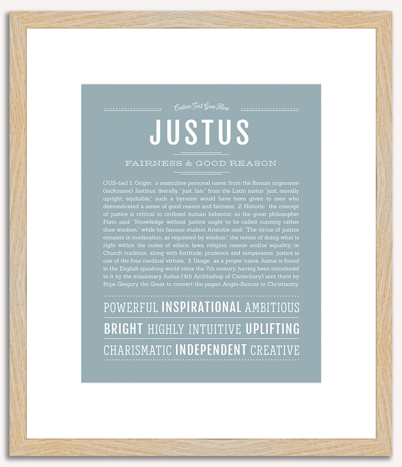 Justus | Name Art Print