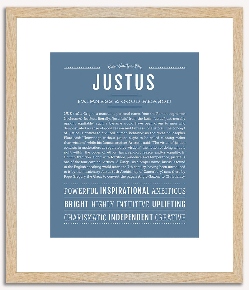 Justus | Name Art Print