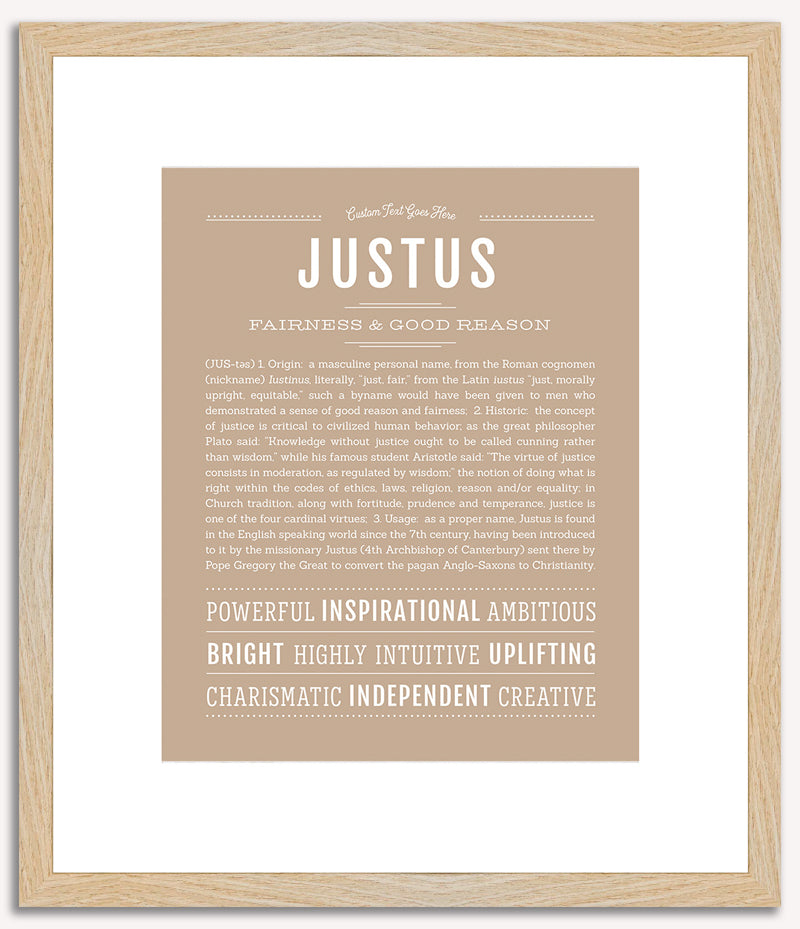 Justus | Name Art Print