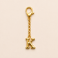 K initial bag charm