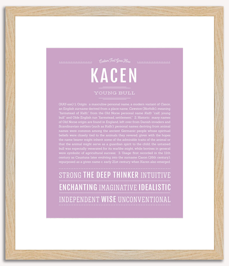 Kacen | Name Art Print