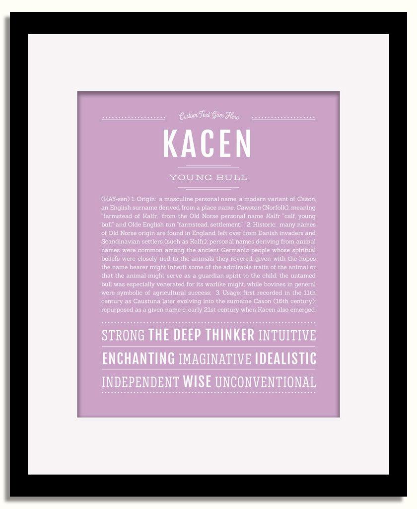 Frame Options | Lilac | Black Frame, Matted