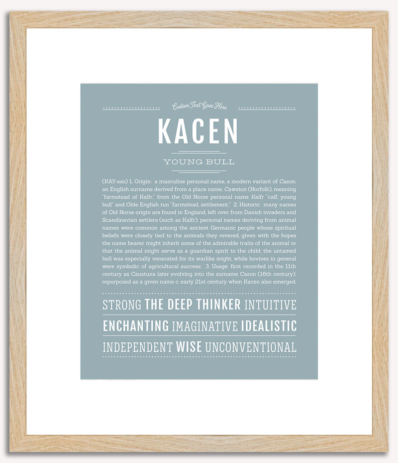 Kacen | Name Art Print