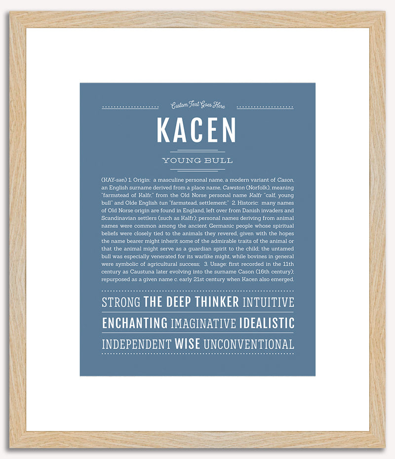 Kacen | Name Art Print