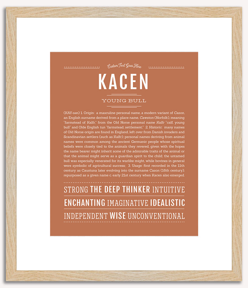 Kacen | Name Art Print