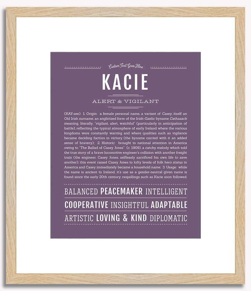 Kacie | Name Art Print