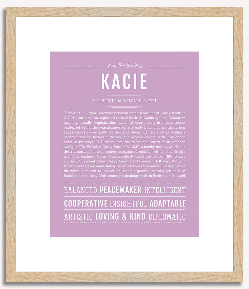 Kacie | Name Art Print