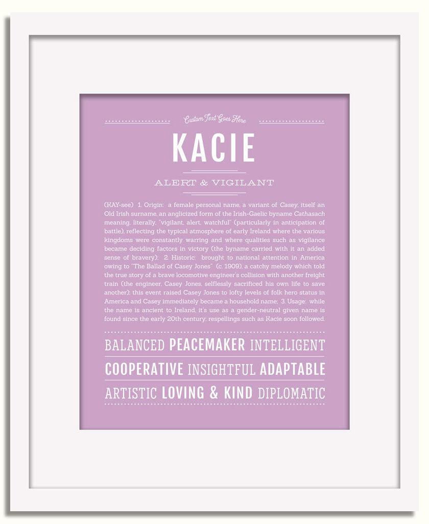 Frame Options | Lilac | White Frame, Matted