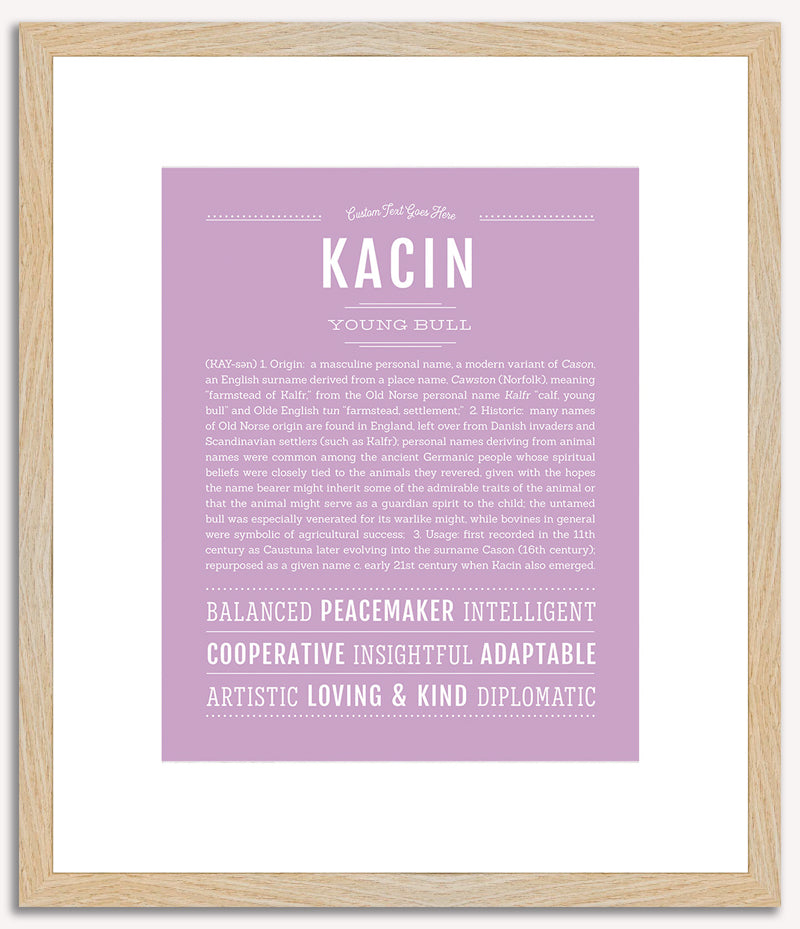 Kacin | Name Art Print