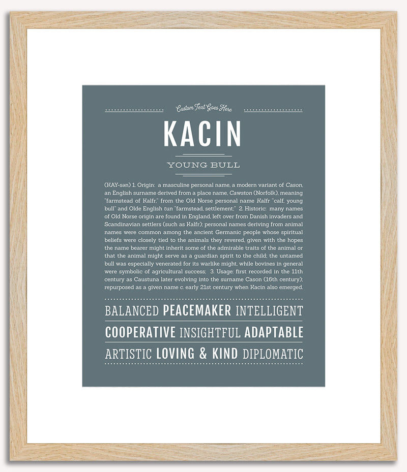 Kacin | Name Art Print