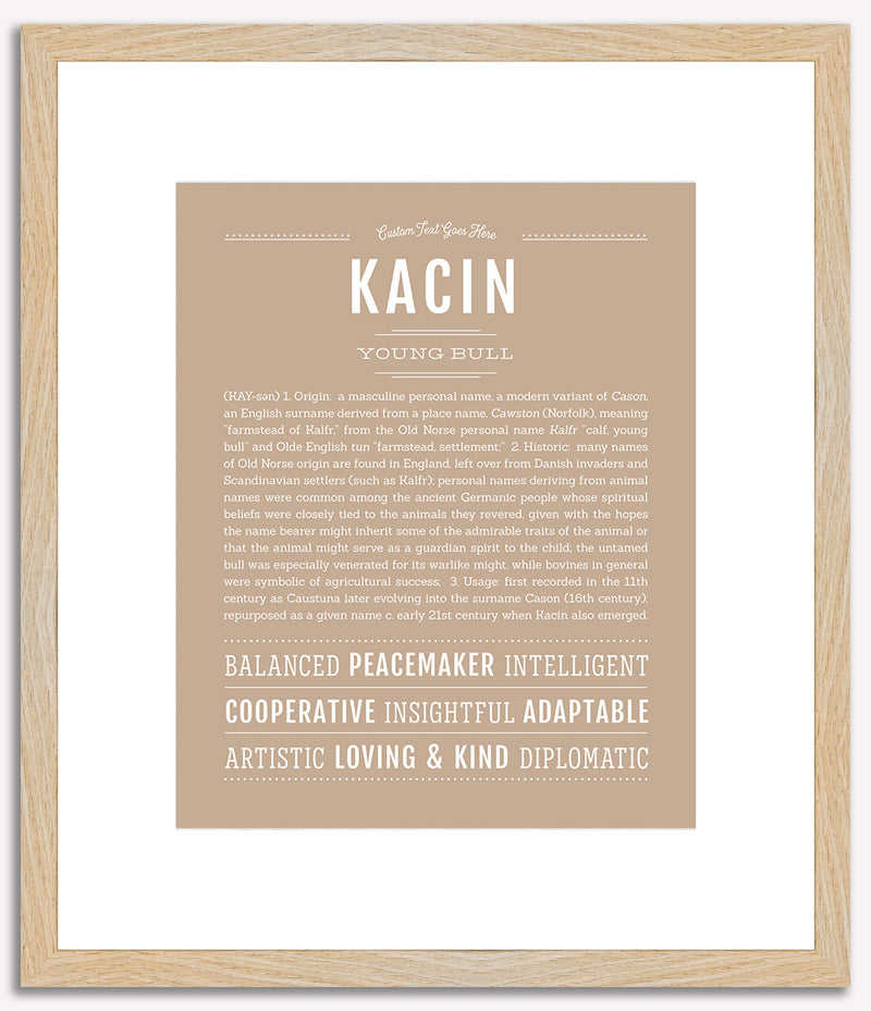 Kacin | Name Art Print