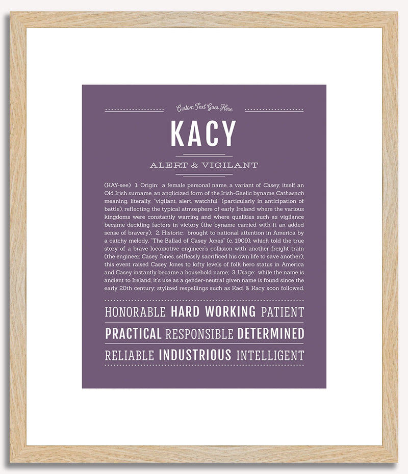 Kacy | Name Art Print