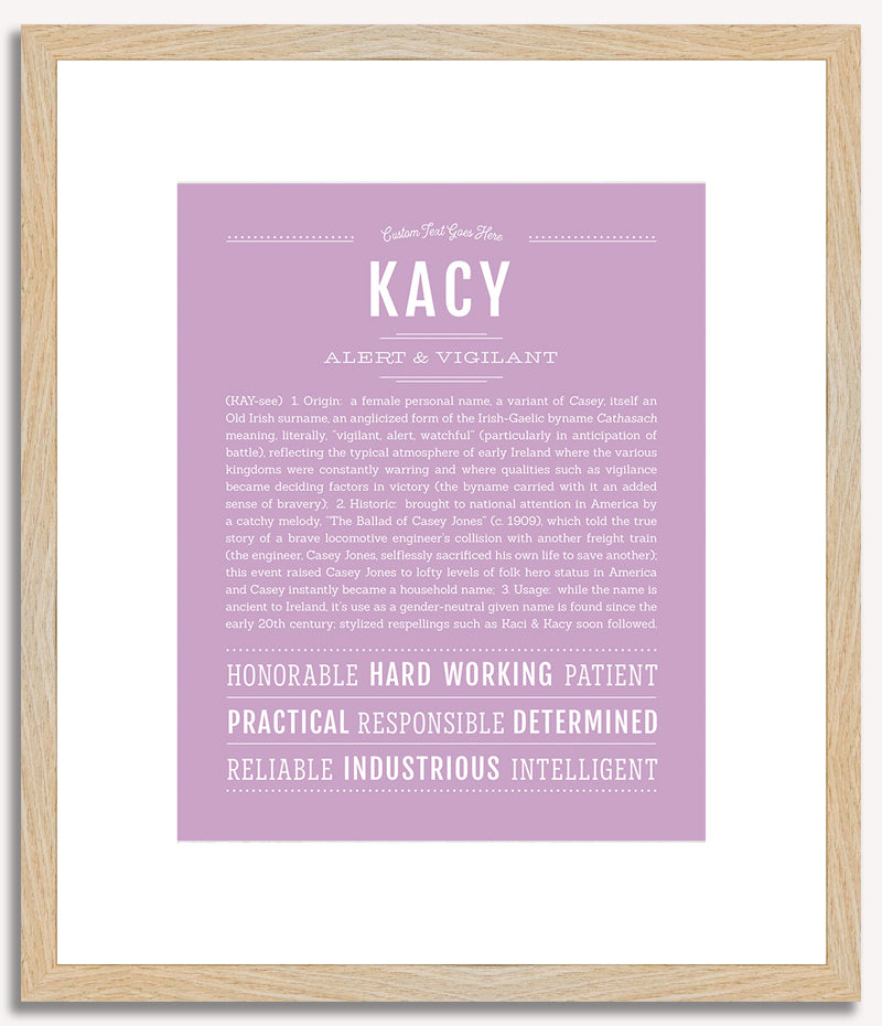 Kacy | Name Art Print