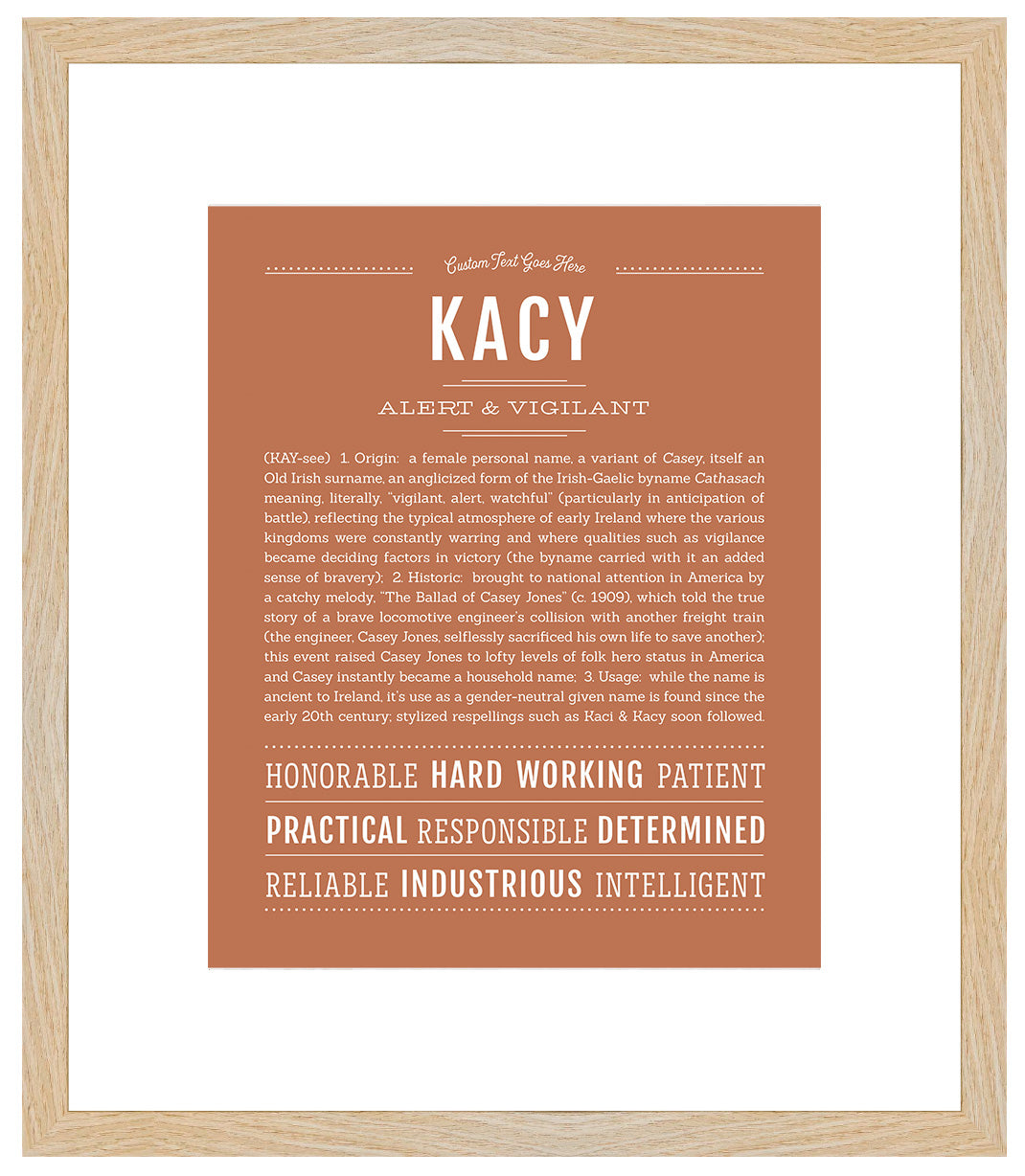 Kacy | Name Art Print