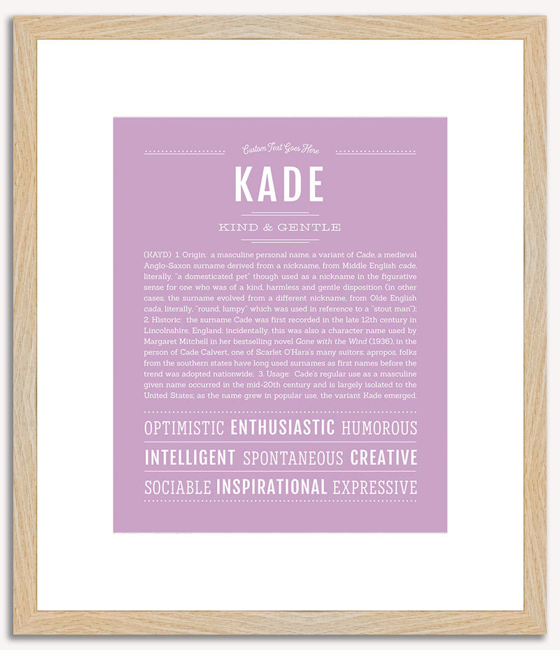 Kade | Name Art Print