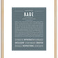 Kade | Name Art Print