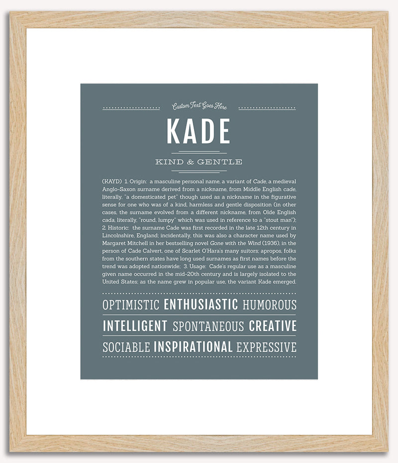 Kade | Name Art Print