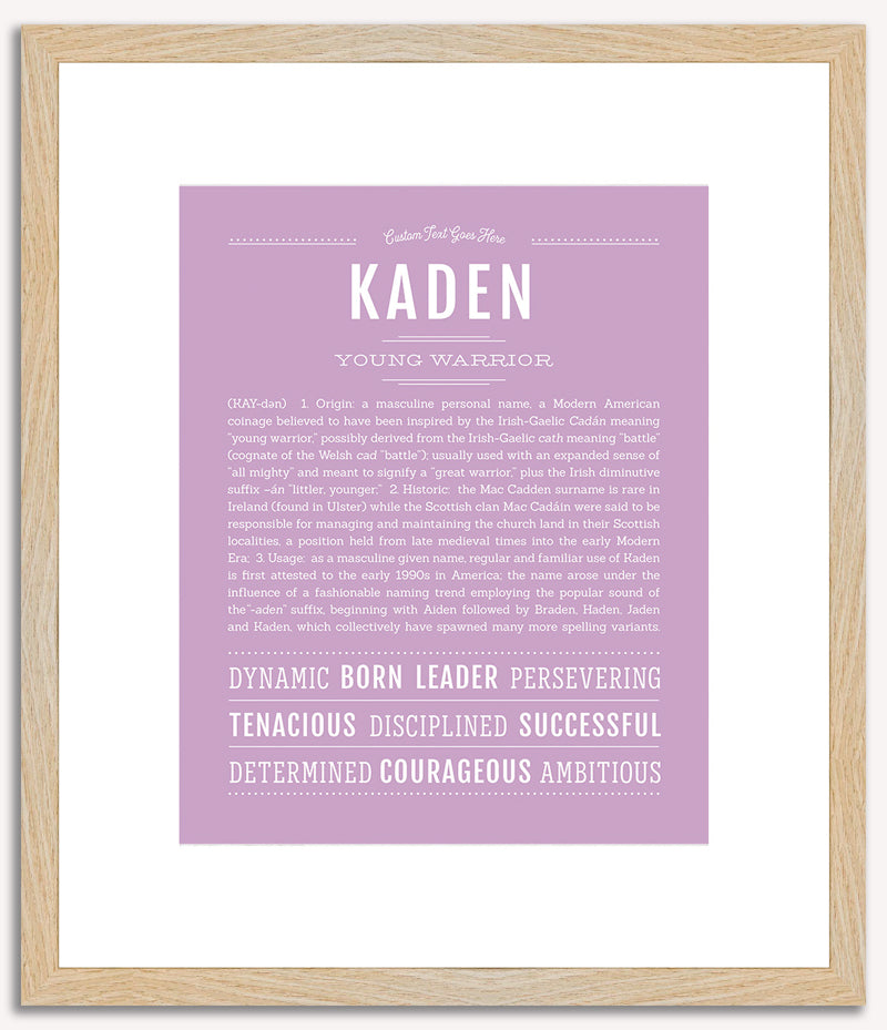 Kaden | Name Art Print