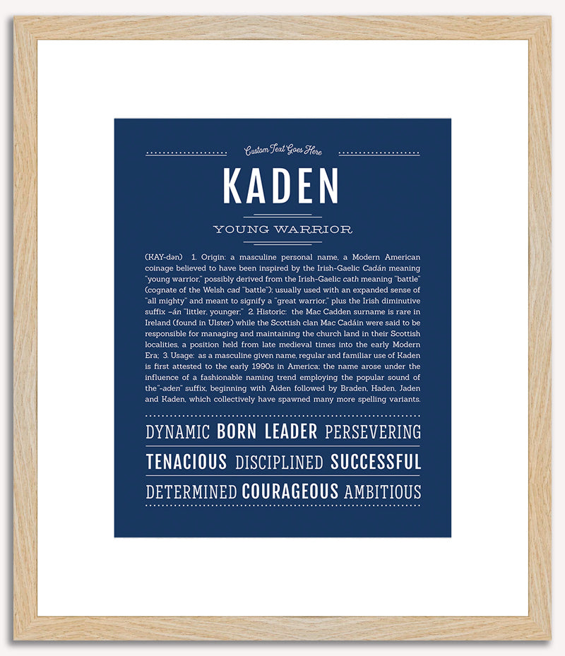 Kaden | Name Art Print