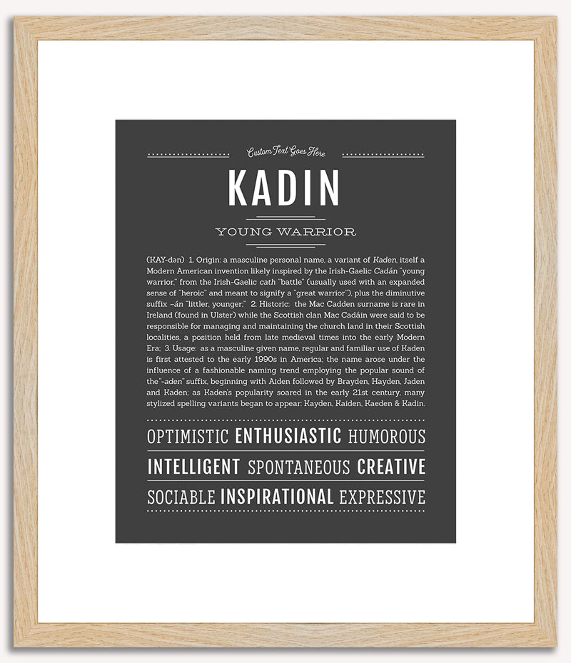 Kadin | Name Art Print