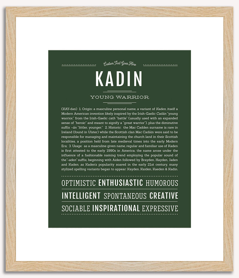 Kadin | Name Art Print