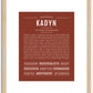 Kadyn | Name Art Print