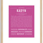 Kadyn | Name Art Print