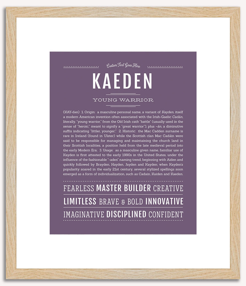 Kaeden | Name Art Print