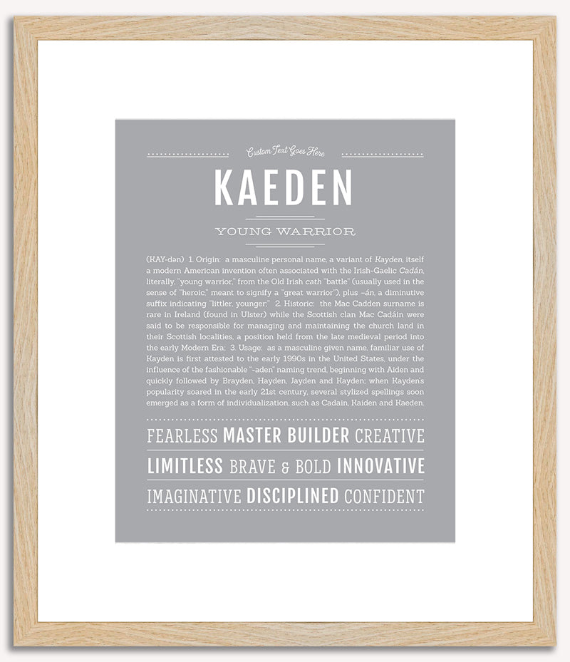 Kaeden | Name Art Print